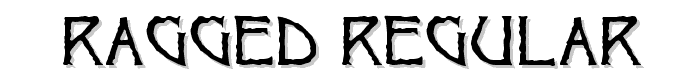 Ragged Regular font